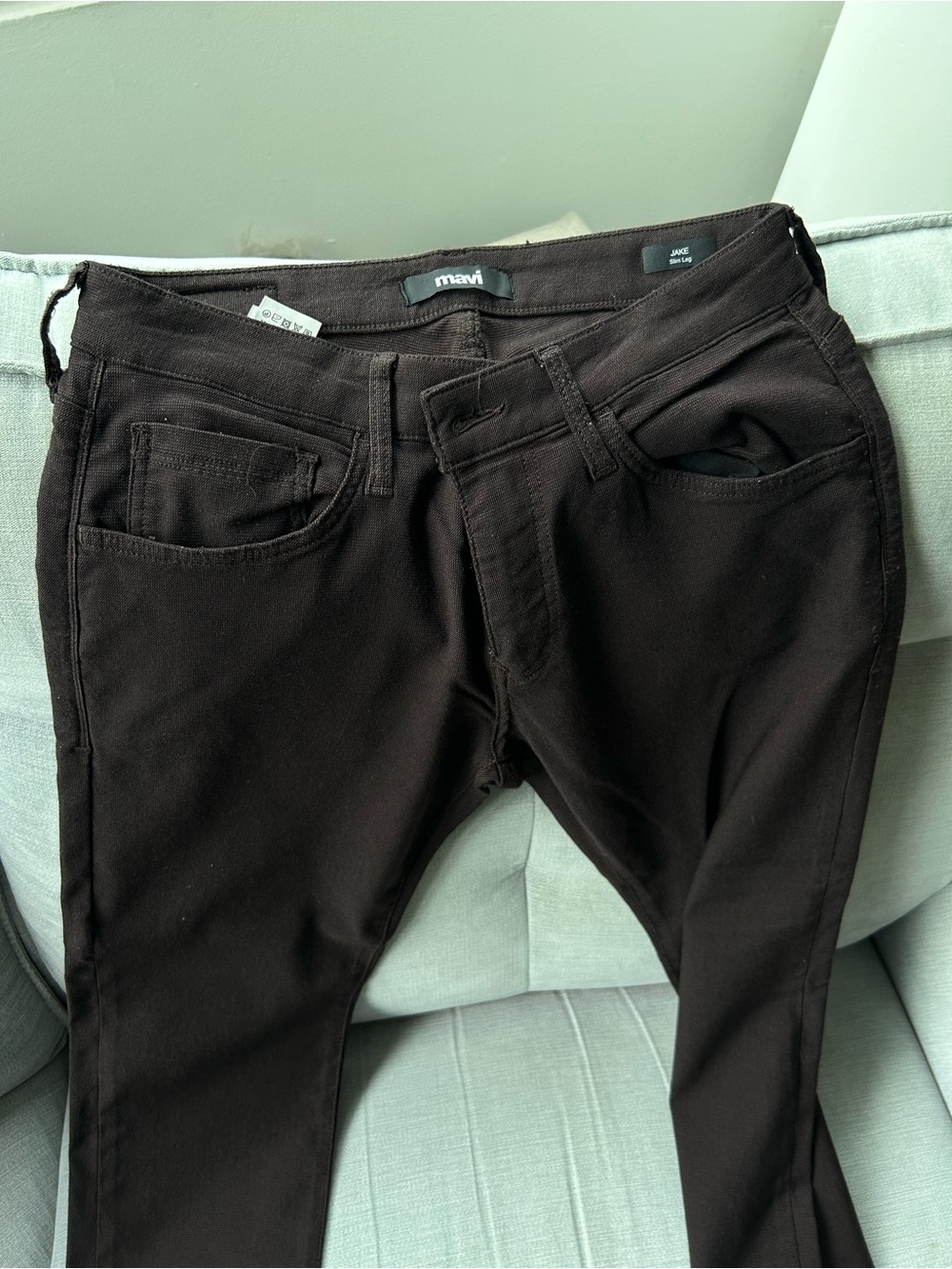 Mavi Men's Dark Brown Skinny Jeans